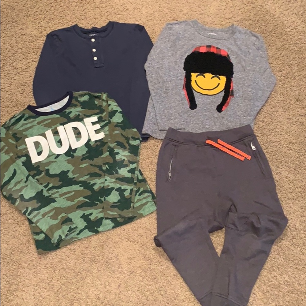 J. Crew (3) shirts & jogger sweat pants